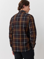 Brūna krāsa - Fred Perry poplīna tartāna krekls - Attēls 3 no 6