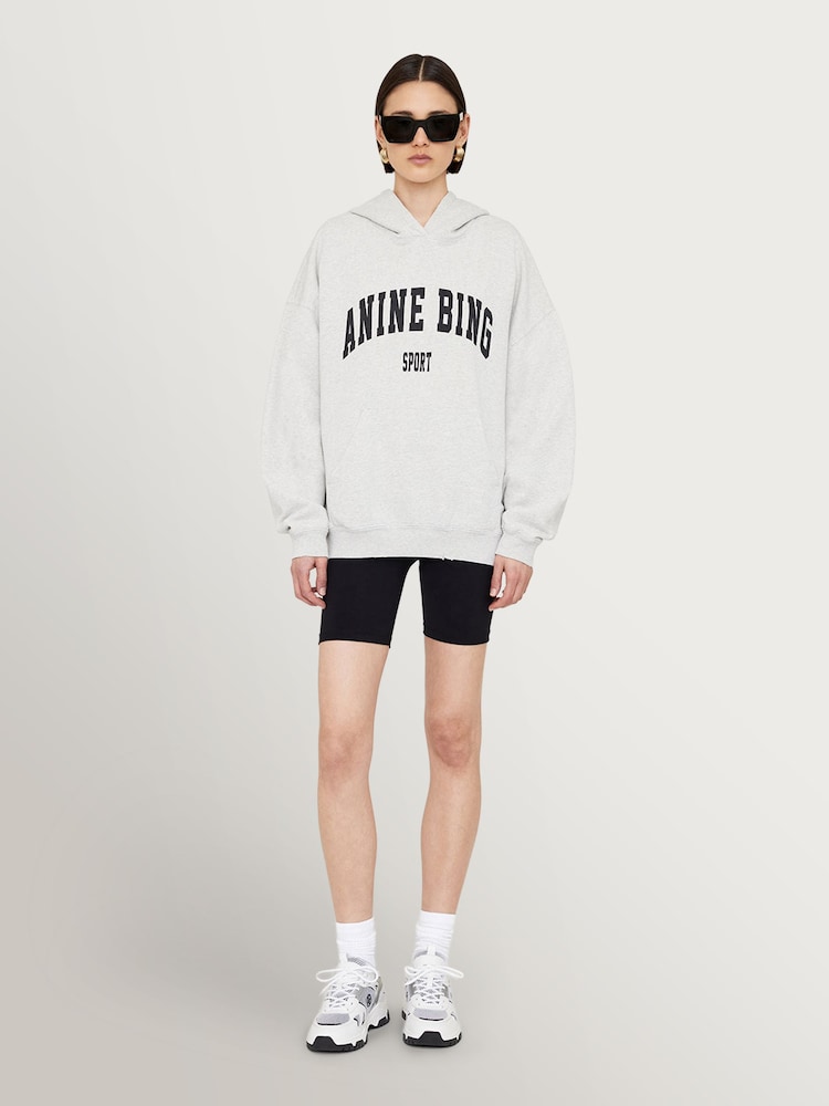 ANINE BING Grey Harvey New Classic Hoodie - Image 1 of 4 ANINE BING Grey Harvey New Classic Hoodie - Image 1 of 4