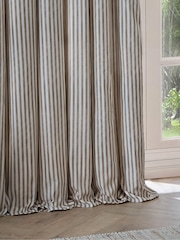 Yard Hebden Striped Cotton Blackout Eyelet Curtain - Imagen 5 de 6