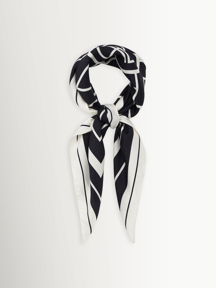 ANINE BING Black York Scarf In Tango - Image 1 of 5 ANINE BING Black York Scarf In Tango - Image 1 of 5
