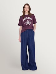 ANINE BING Red Jaylin Collegiate T-Shirt - Image 1 of 2