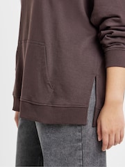 Simply Be Brown Cosy Core Oversized Hoodie - Image 4 of 4