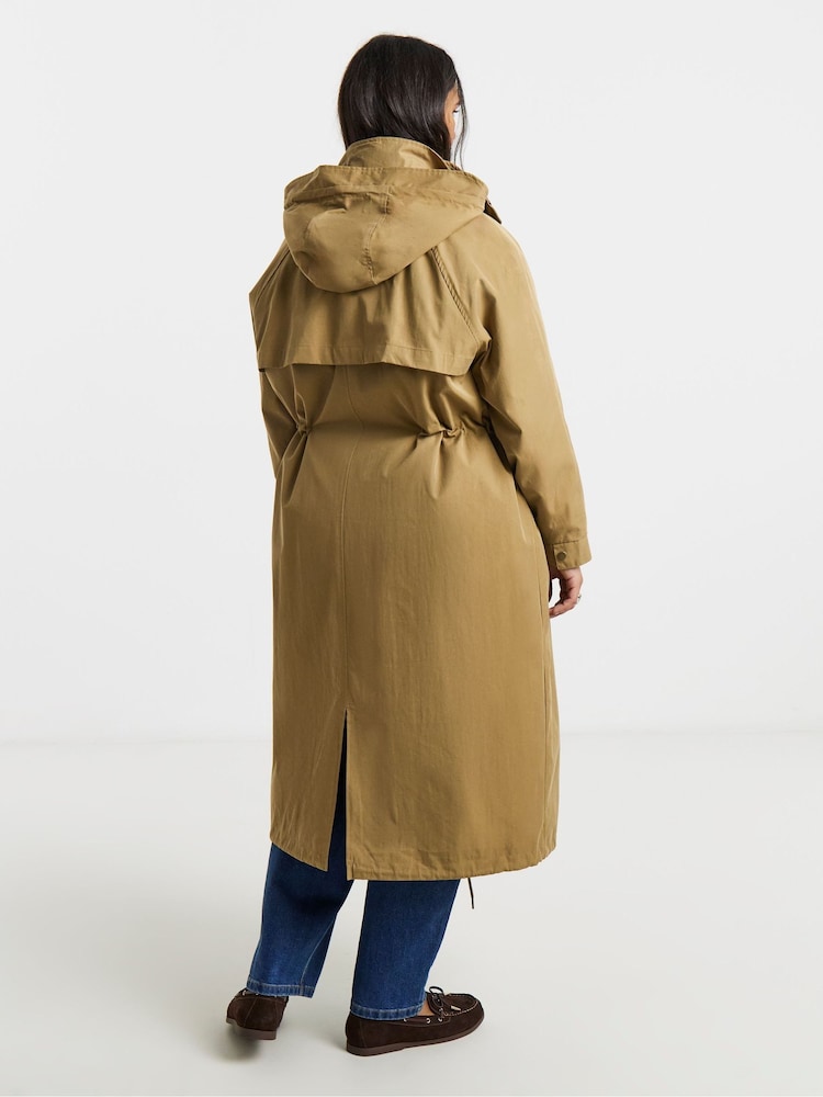 Simply Be Green Khaki 2-in-1 Parka - Image 2 of 4