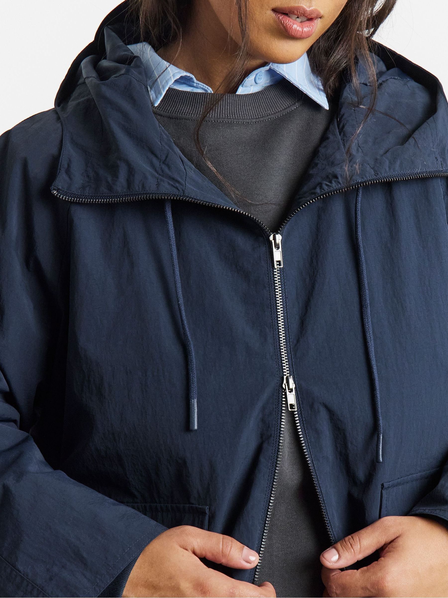 Buy Simply Be Blue Lightweight Tech Parka from Next Portugal