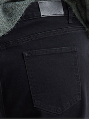 Simply Be Black Seamed Barrel Leg Jeans - Image 4 of 4