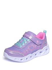 Skechers Pink Heart Light Trainers - Image 4 of 6