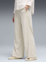 Puma White Her High Waist Wide-Leg Trousers - Image 1 of 5