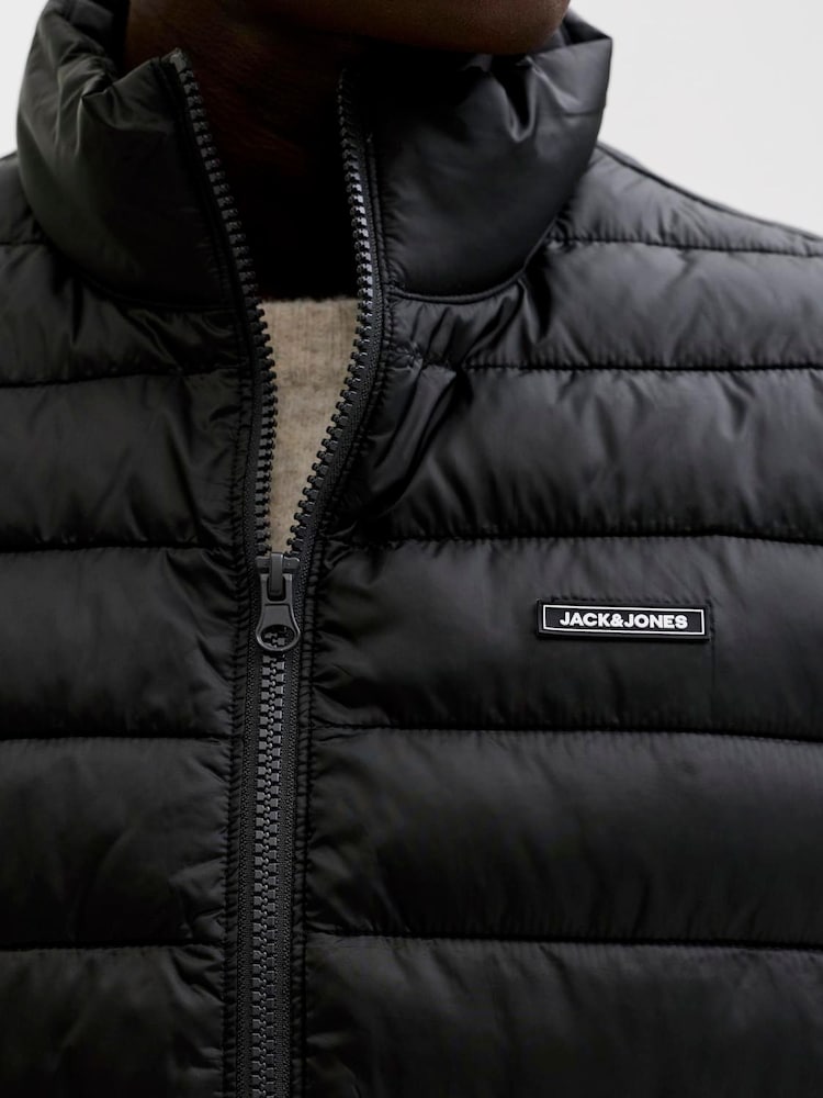 JACK & JONES Black Louis Lightweight Gilet - Image 2 of 6