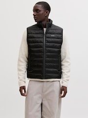 JACK & JONES Black Louis Lightweight Gilet - Image 3 of 6