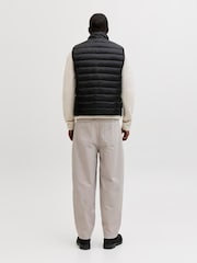 JACK & JONES Black Louis Lightweight Gilet - Image 5 of 6