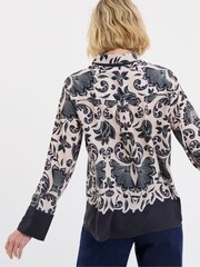 JD Williams Blue Placement Print Shirt - Image 2 of 4