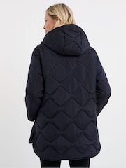 JD Williams Blue Short Quilted Jacket - Image 2 of 4