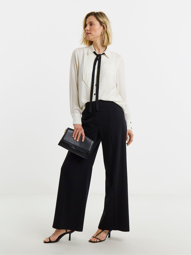 JD Williams Black Magisculpt Straight Leg Trousers - Image 1 of 4