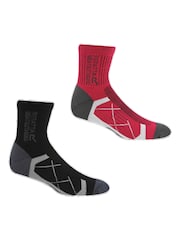 Regatta Black Socks 2 Pack - Image 2 of 3