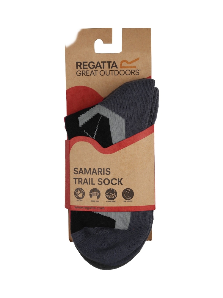Regatta Black Socks 2 Pack - Image 3 of 3 Regatta Black Socks 2 Pack - Image 3 of 3