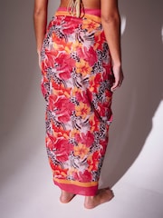 Animal - South Beach Swirl Printed Sheer Sarong - Imagen 2 de 6