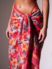 Animal - South Beach Swirl Printed Sheer Sarong - Imagen 5 de 6
