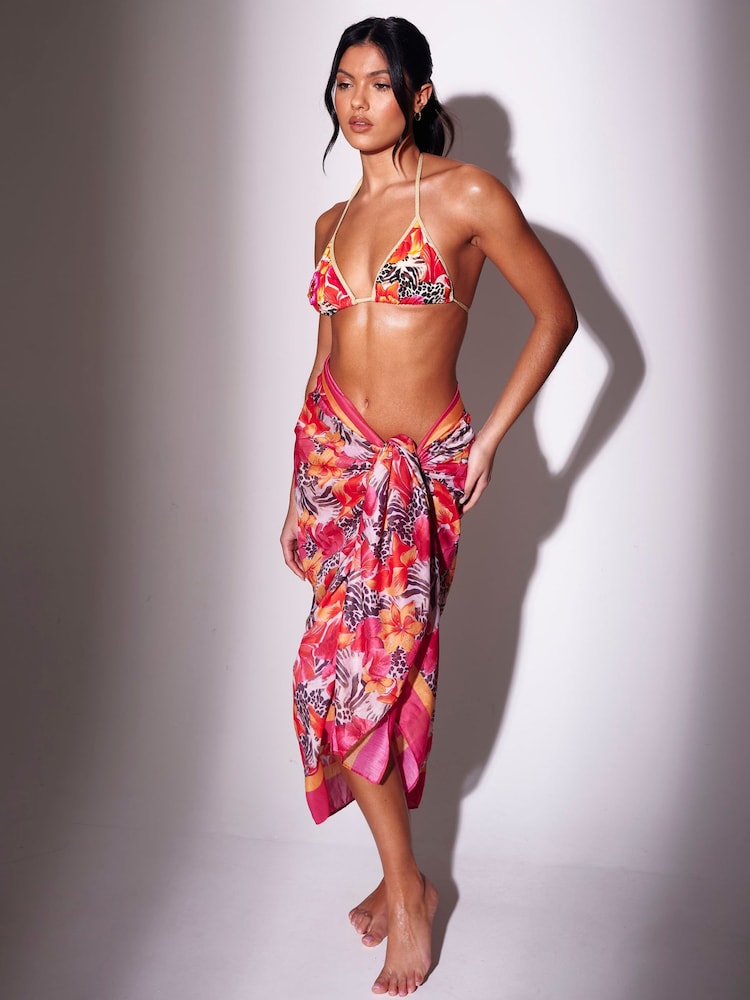 Animal - South Beach Swirl Printed Sheer Sarong - Imagen 6 de 6