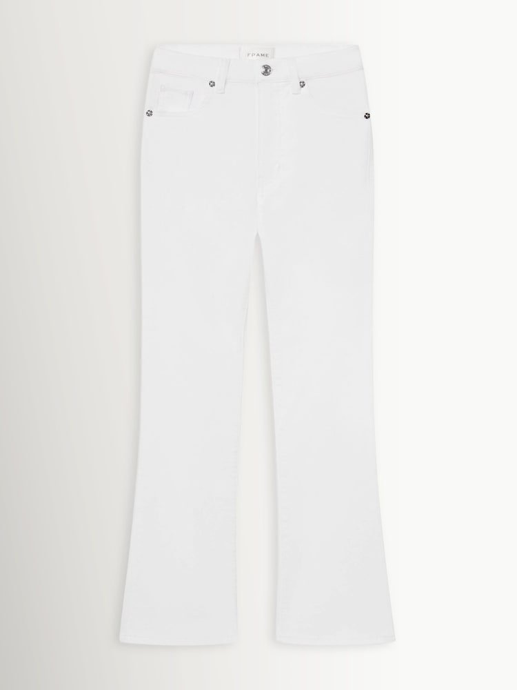 FRAME White The Reboot Crop Bootcut 27" Jeans - Image 5 of 5 FRAME White The Reboot Crop Bootcut 27" Jeans - Image 5 of 5
