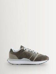 Polo Ralph Lauren Grey Train 89 V2 Trainers - Image 1 of 1