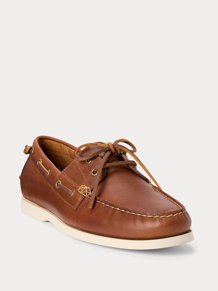 Polo Ralph Lauren Brown Merton Boat Shoes - Image 2 of 4