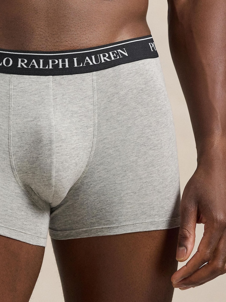 Polo Ralph Lauren White Classic Trunks 3 Pack - Image 2 of 4