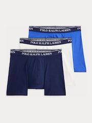 Polo Ralph Lauren Dark Blue Mens Knitted Boxer 3 Pack - Image 1 of 7