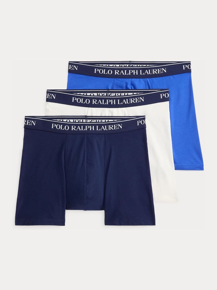 Polo Ralph Lauren Dark Blue Mens Knitted Boxer 3 Pack - Image 1 of 7
