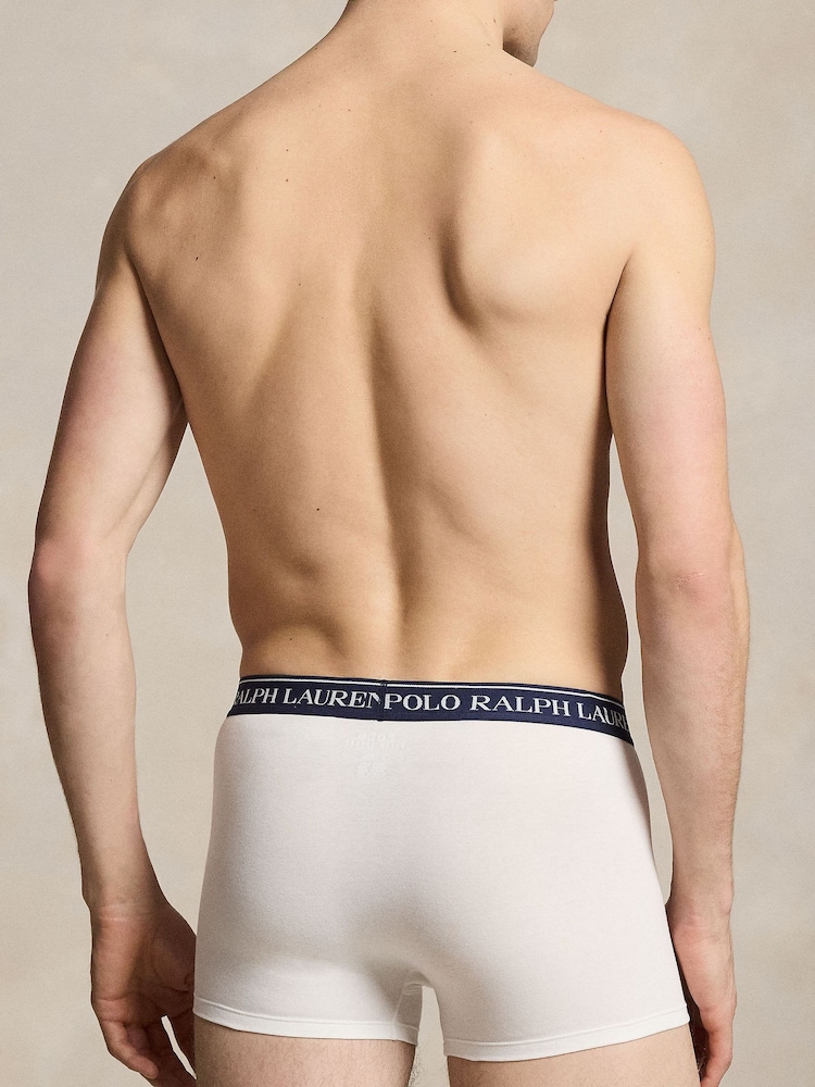 Polo Ralph Lauren White Classic Boxers 3 Pack - Image 2 of 7