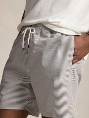 Polo Ralph Lauren Grey Traveller Seersucker Swim Shorts - Image 4 of 4