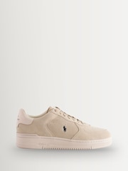 Polo Ralph Lauren Nude Masters Court Trainers - Image 1 of 1