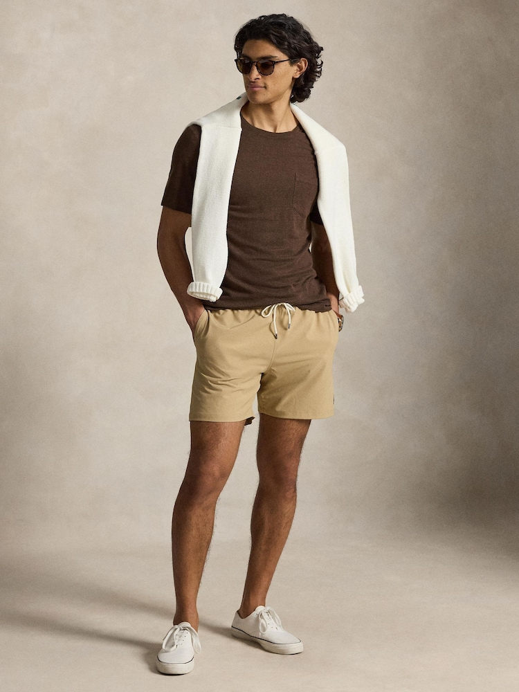 Polo Ralph Lauren Brown Traveller Swim Shorts - Image 1 of 4