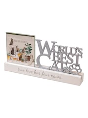 Widdop Grey Photo Frame Worlds Best Cat - Image 3 of 4