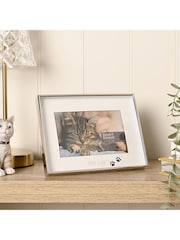 Widdop Silver My Cat Photo Frame - Image 1 of 4