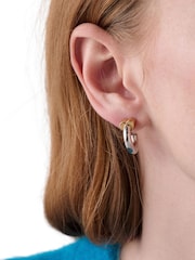 Kate Spade Gold Tone Huggie Earrings - Image 2 of 2