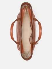 Kate Spade Brown Do It all Fine Grain Leather Zip Tote Bag - Image 4 of 5