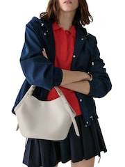 Kate Spade Cream Deco Fine Grain Leather Small Tulip Tote Bag - Image 1 of 2