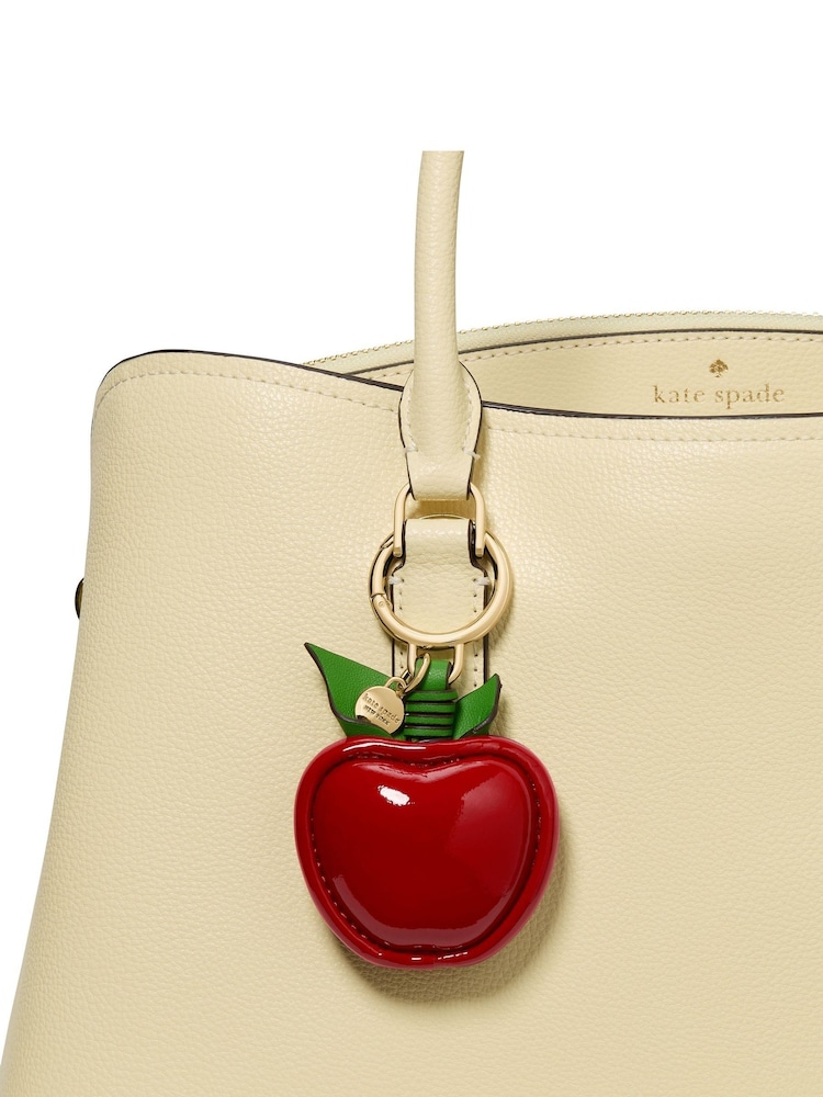 Kate Spade Red Charmed Patent Leather Big Apple Bag Charm - Image 1 of 2