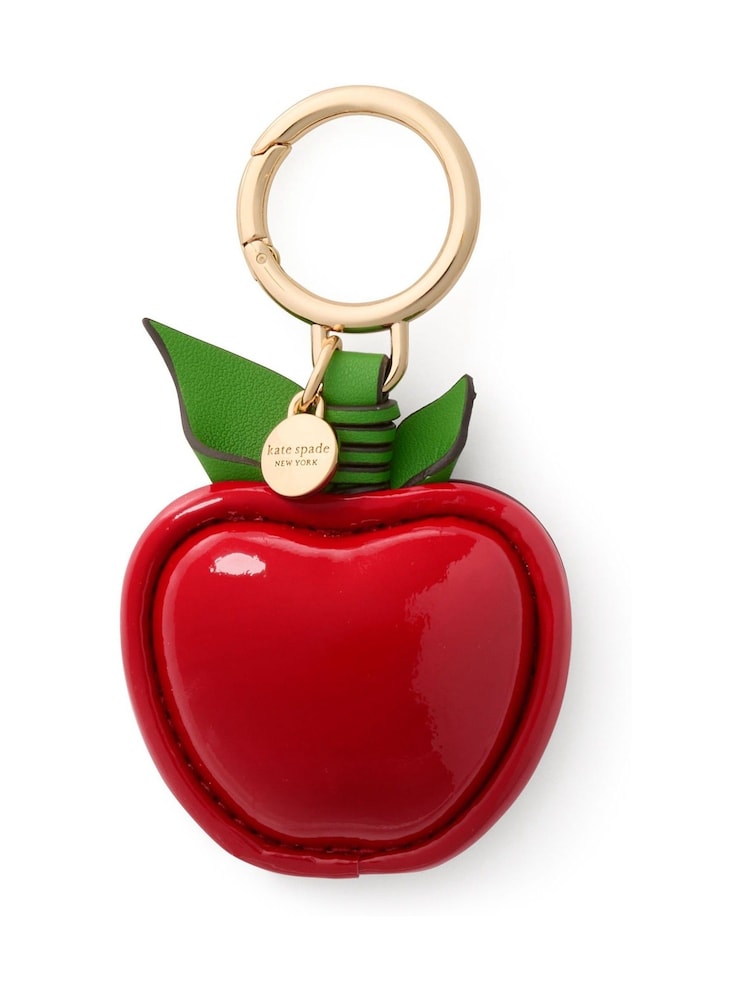 Kate Spade Red Charmed Patent Leather Big Apple Bag Charm - Image 2 of 2
