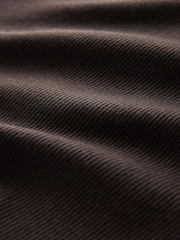 The Set 3 Pack Ribbed V-Neck T-Shirts Black/Chocolate Brown/White - Image 6 of 6