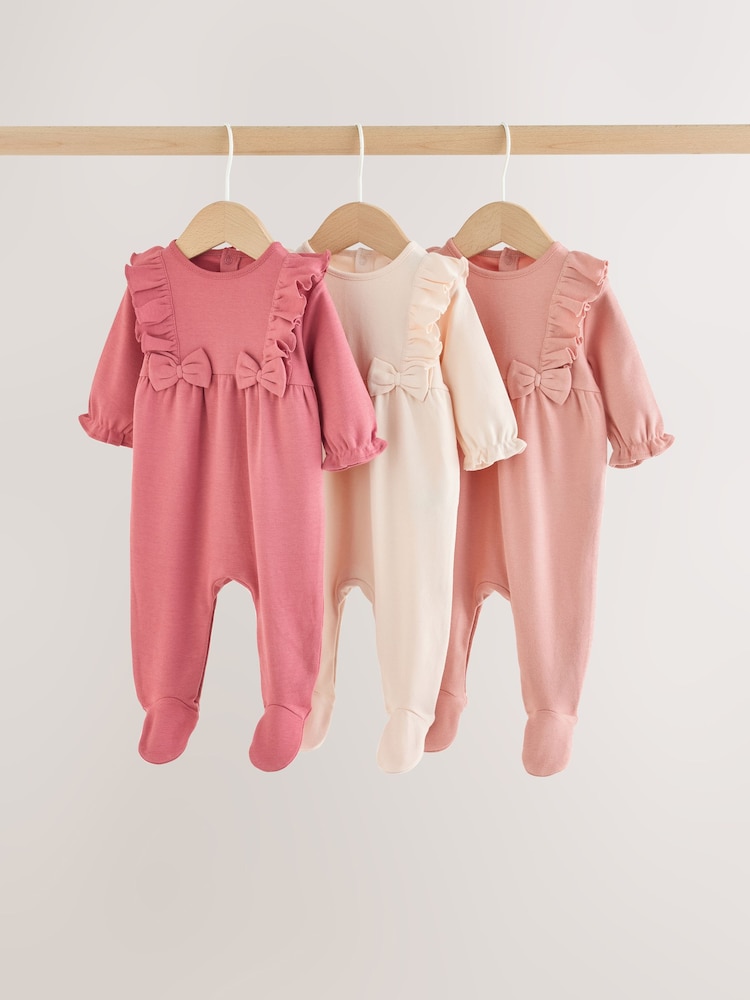 Lazo rosa - Sleepsuits 3 Pack (0meses -2años) - Imagen 1 de 8
