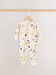 Purple Space Print - Beba Sleepsuits 3 Pack (0mths-3god) - Slika 2 od 13