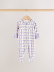 Purple Space Print - Beba Sleepsuits 3 Pack (0mths-3god) - Slika 3 od 13