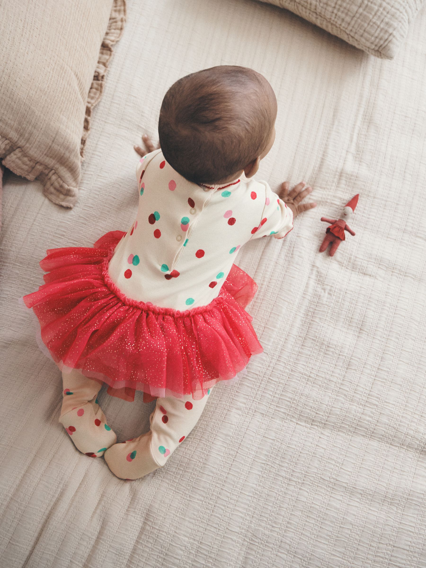 Buy Red/White Christmas Tutu Baby Sleepsuit (0mths-2yrs) from Next Israel