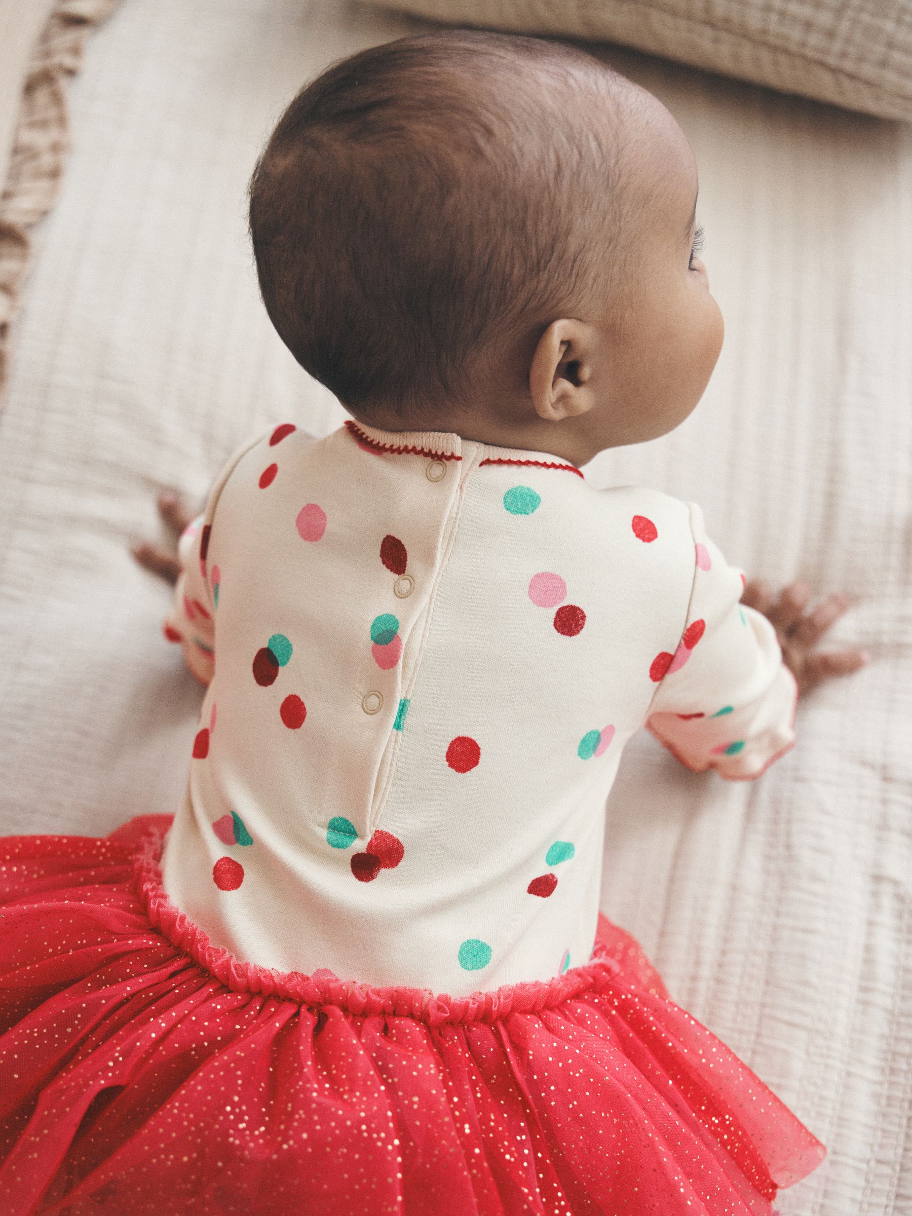 Buy Red/White Christmas Tutu Baby Sleepsuit (0mths-2yrs) from Next Israel