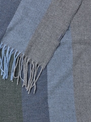 FatFace Grey Stripe Scarf - Image 3 of 3
