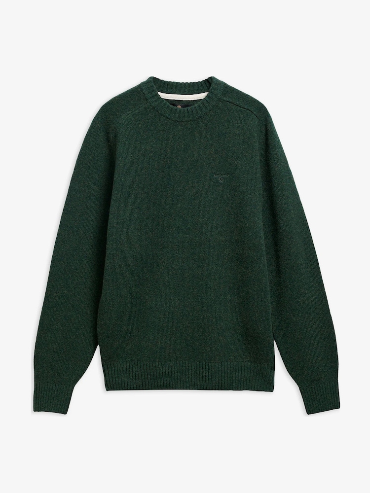 Barbour Green Newtown Crew Neck Sweater - Image 5 of 5 Barbour Green Newtown Crew Neck Sweater - Image 5 of 5
