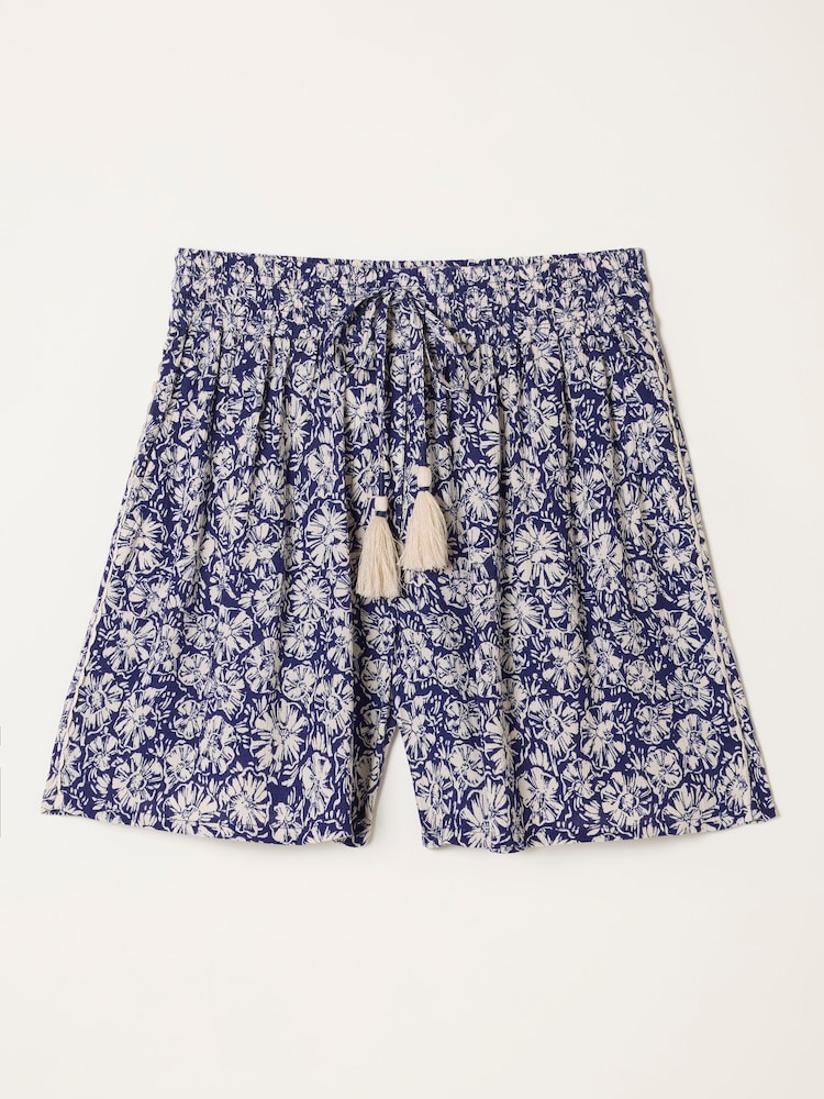 FatFace Fiona Navy Flippy Shells Shorts - Image 6 of 6