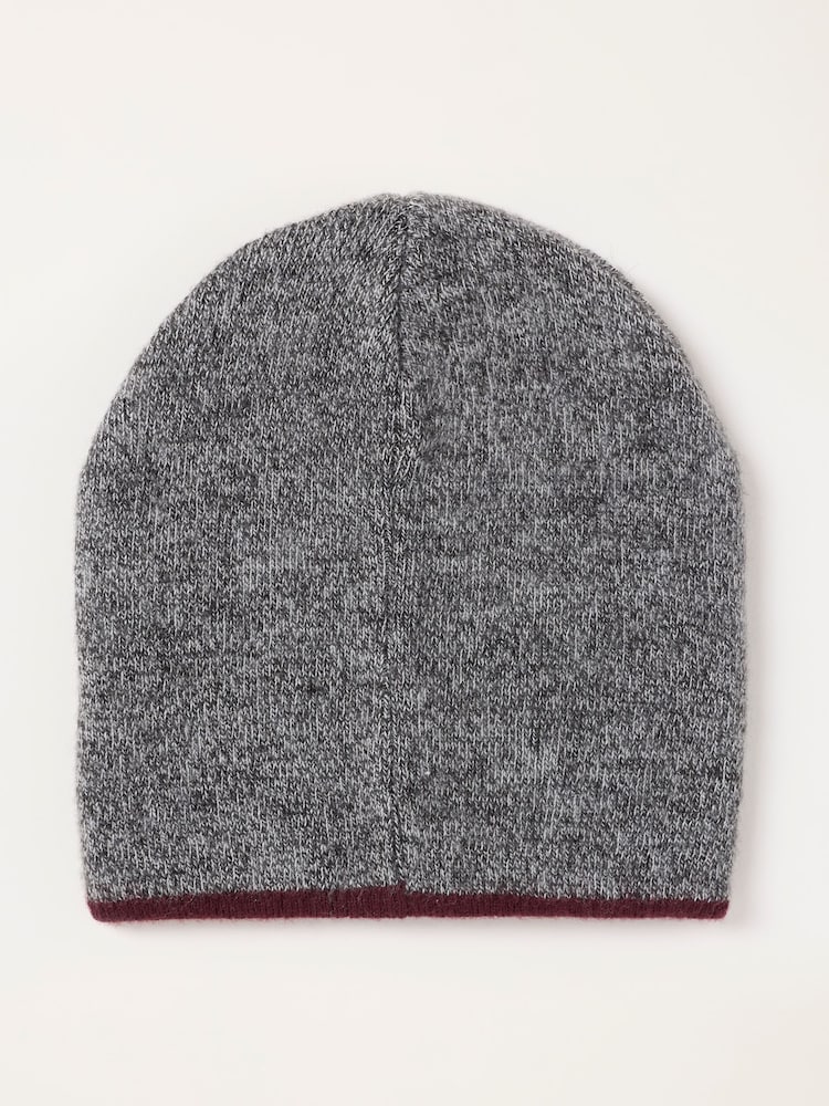 FatFace Charcoal Grey Brushed Beanie - Image 2 of 3