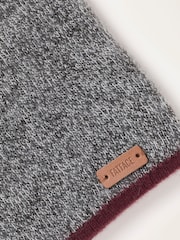 FatFace Charcoal Grey Brushed Beanie - Image 3 of 3